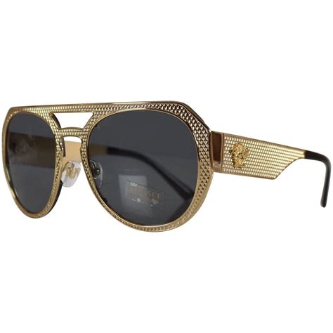 versace gold studded sunglasses|Gold Versace sunglasses men.